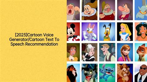 There are different elements that play a role in speech. . Cartoon text to speech voices